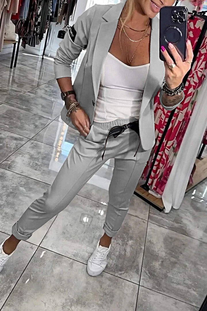 Lea Bergen™ | Ensemble Blazer og Jogger Sett