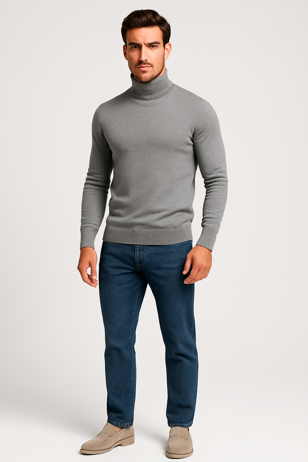 Ørjan™ | Silke myk rullekragegenser i jomfruull