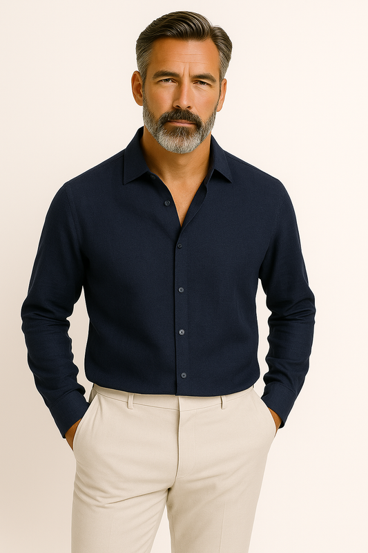 Gunnar|Elegant oversize flanellskjorte for menn