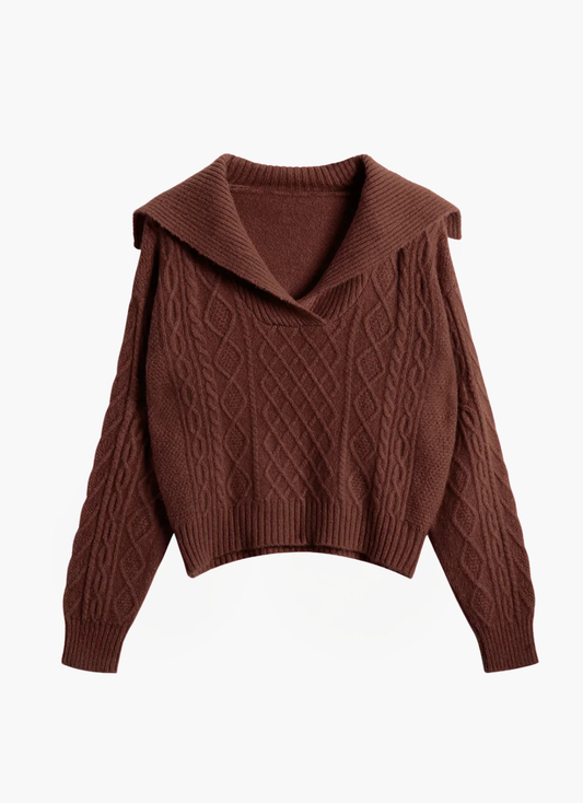 Lea Bergen™ | Toujours Amoureuse Strikkegenser Bordeaux