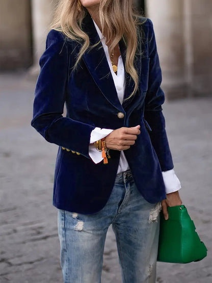 VIVIAN | VELVET GULL-KNAPP BLAZER