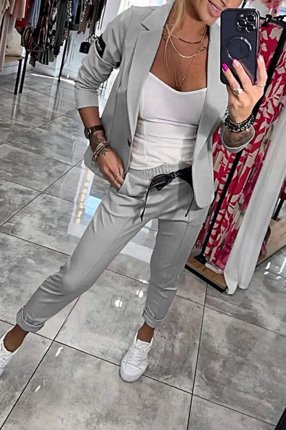 Lea Bergen™ | Ensemble Blazer og Jogger Sett