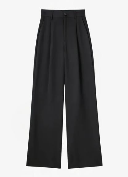 Lea Bergen™ | Pantalon Large Noir Intemporel