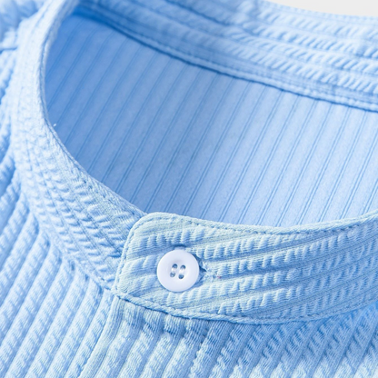 Aron | Elegant sommer skjorte med stående krage