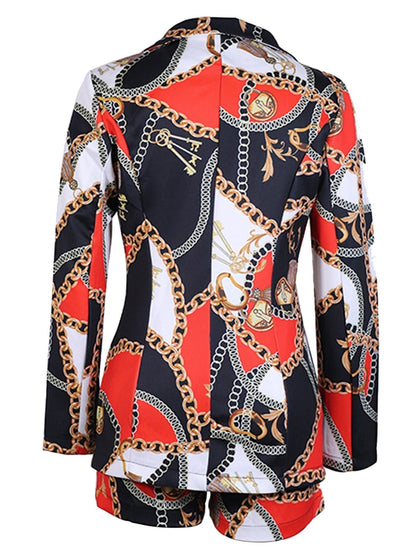 MONICA | KJEDETRYKK BLAZER SETT