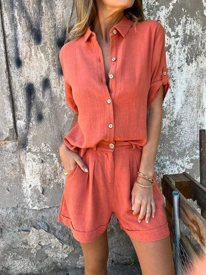 Lea Bergen™ | Knappeskjorte og shorts