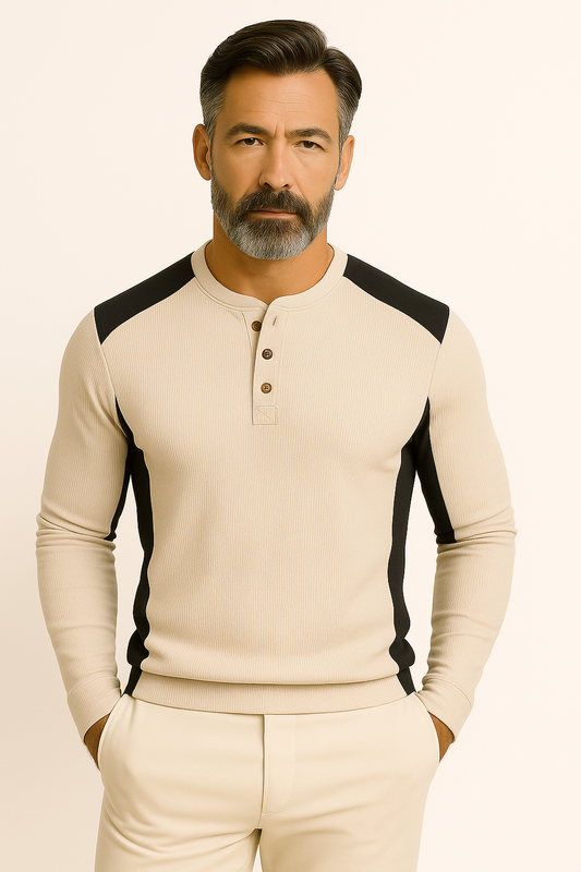 Stein |  Langermet skjorte med vaffelmønster