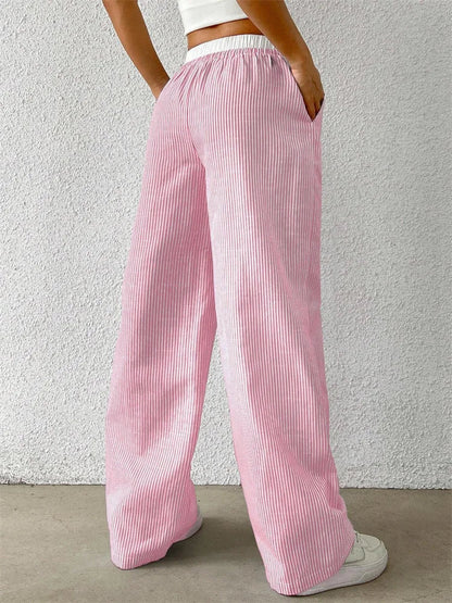 Lea Bergen™ | Stripete Bred Bukse