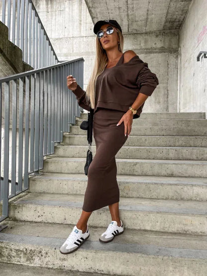 Lea Bergen™ | Strikket loungewear-sett