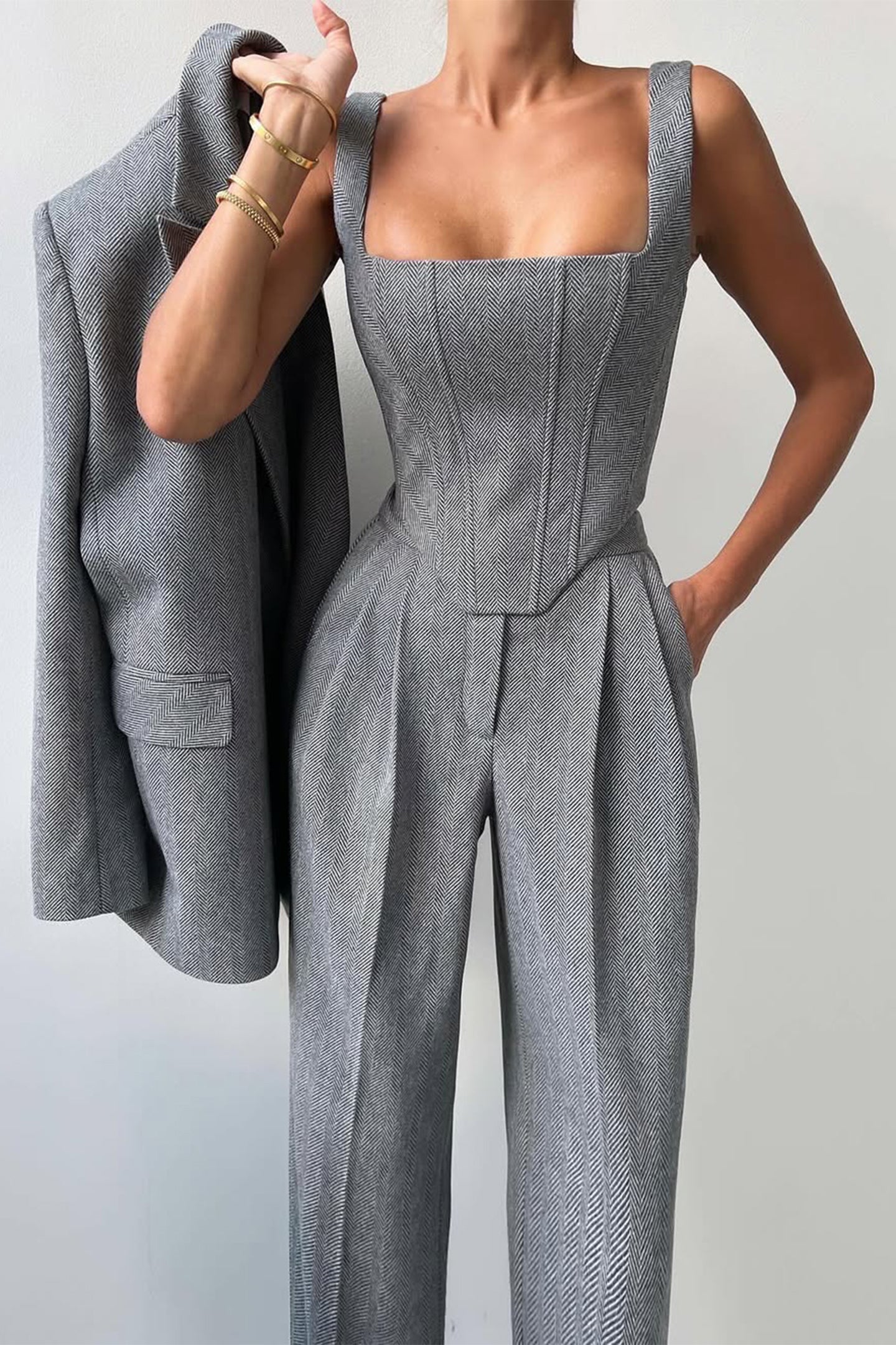 Lea Bergen™ | Sett med dobbeltspent blazer