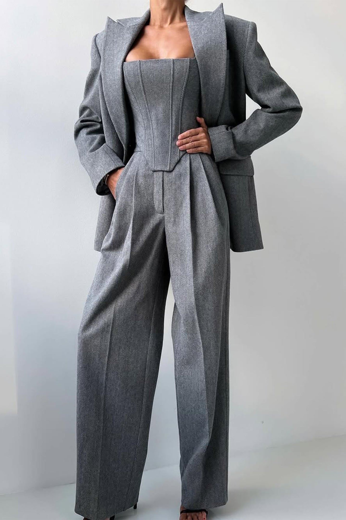 Lea Bergen™ | Sett med dobbeltspent blazer
