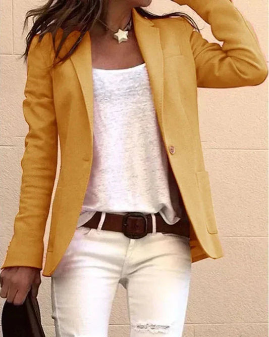 LEONA | CASUAL ENKELT-KNAPP BLAZER