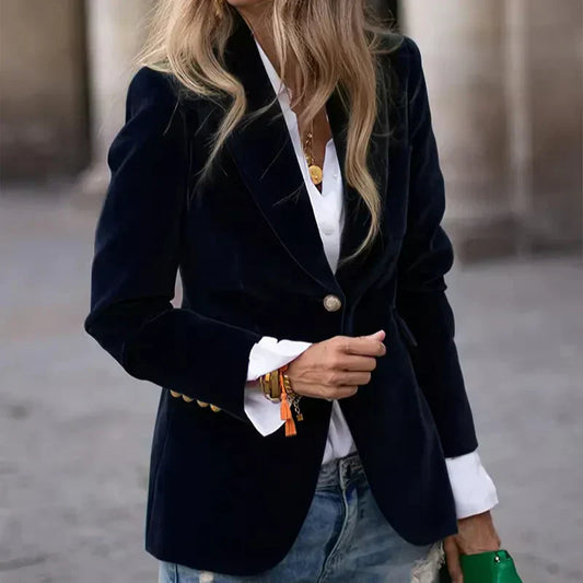 VIVIAN | VELVET GULL-KNAPP BLAZER
