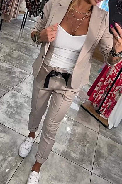 Lea Bergen™ | Ensemble Blazer og Jogger Sett