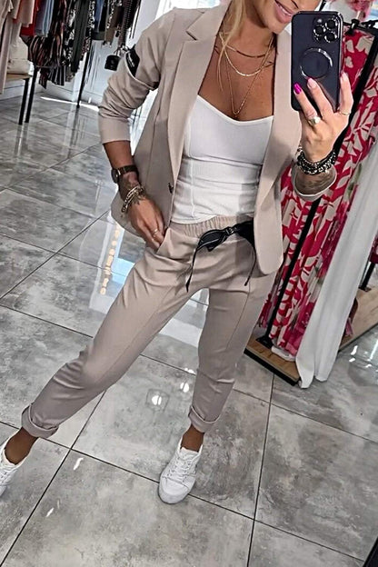 Lea Bergen™ | Ensemble Blazer og Jogger Sett