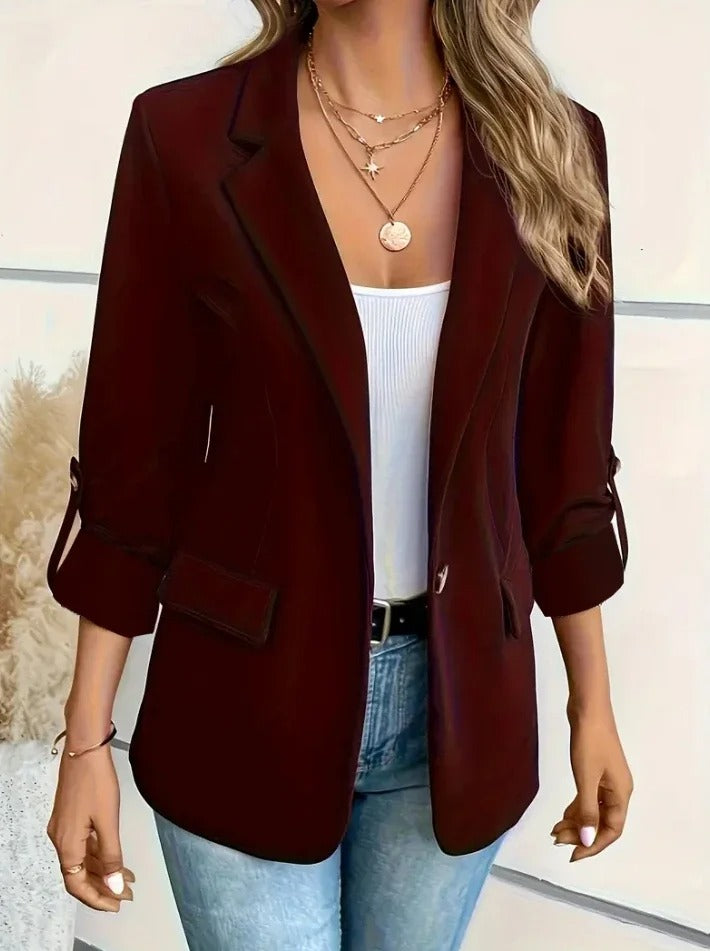 VERA | RULLERMANSJETT AVSLAPPET BLAZER